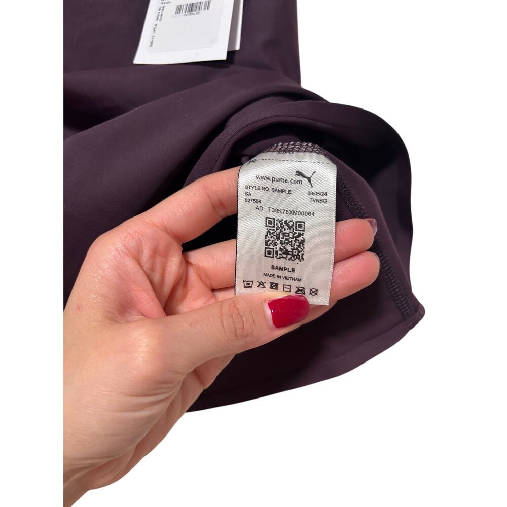 Puma Saysky Purple Sleeveless Athletic Crop Top XS - Picture 6 of 7